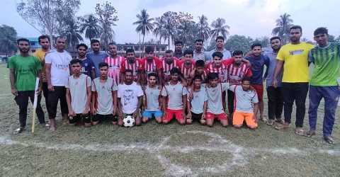 মাদ্রাসা পাড়া ইয়াং স্টার ক্লাব আয়োজিত সৌখিন ফুটবল টুর্নামেন্টের শুভ উদ্বোধন