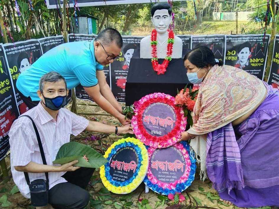 বাঘাইছড়িতে এম এন লারমার ৩৮ তম মৃত্যু বার্ষিকী পালিত হয়েছে