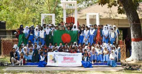 ঐতিহাসিক ৭ই মার্চ উপলক্ষে কাউখালীতে “জয় বাংলা” চিত্রাঙ্কন প্রতিযোগিতা