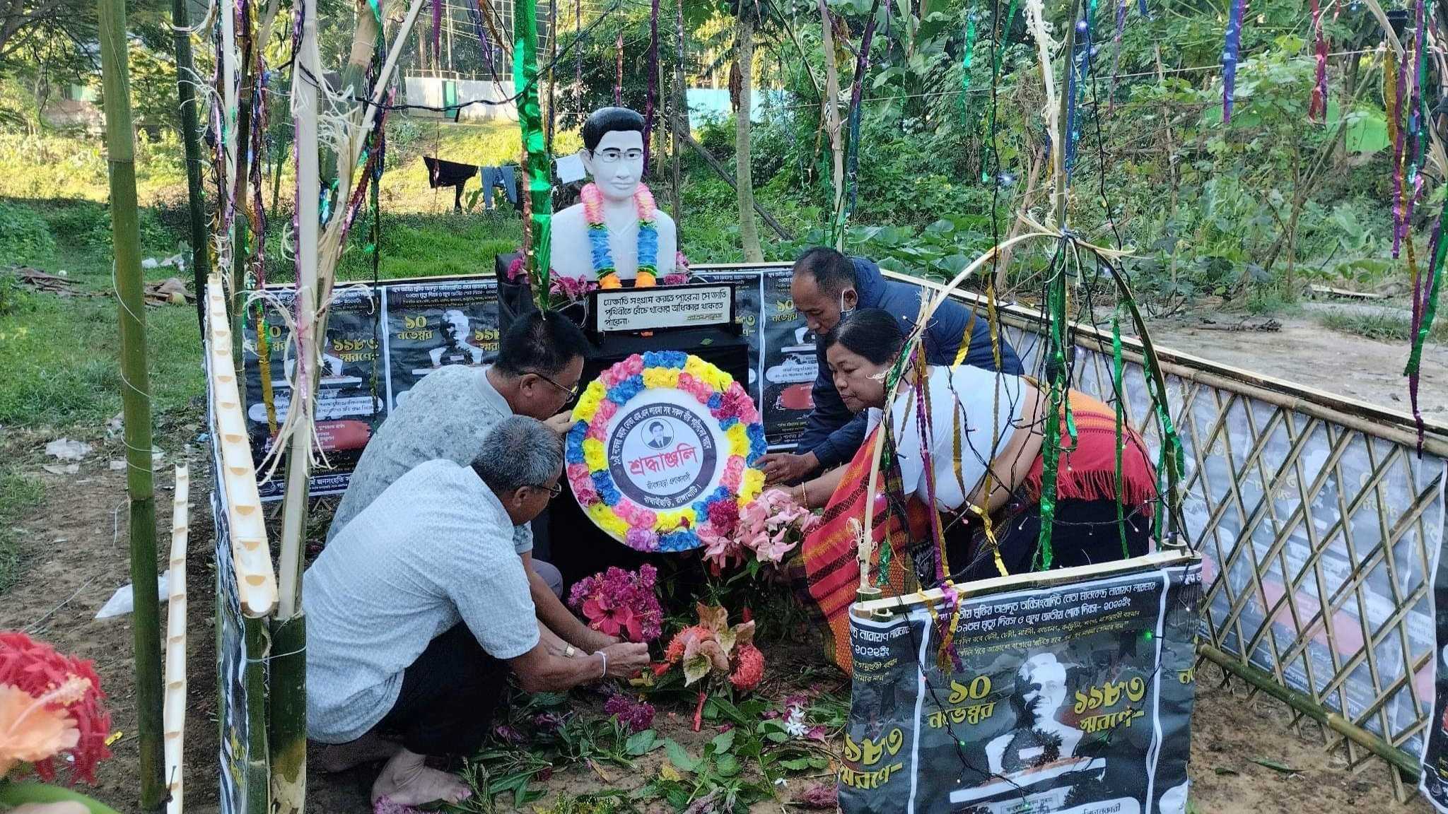 বাঘাইছড়িতে এম এন লারমার ৩৯ তম মৃত্যু বার্ষিকী পালিত হয়েছে