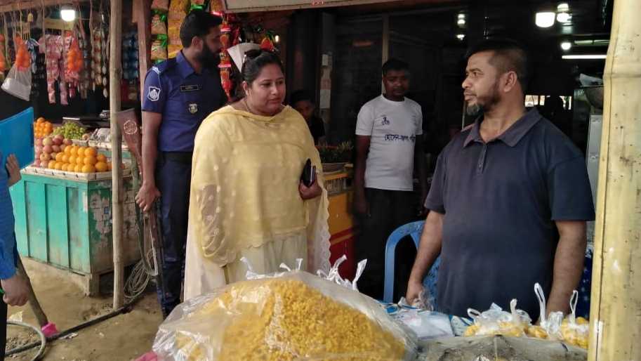 রমজান উপলক্ষে বাজার নিয়ন্ত্রনে বাঘাইছড়িতে উপজেলা প্রশাসনের বাজার মনিটরিং