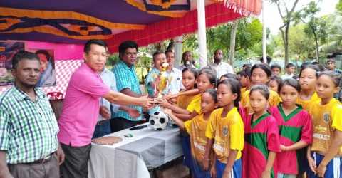 বঙ্গবন্ধু ও বঙ্গমাতা গোল্ডকাপ ফুটবল টুর্ণামেন্টে  চ্যাম্পিয়ন বাঘাইছড়ি মুখ সঃ প্রাঃ বিদ্যালয়