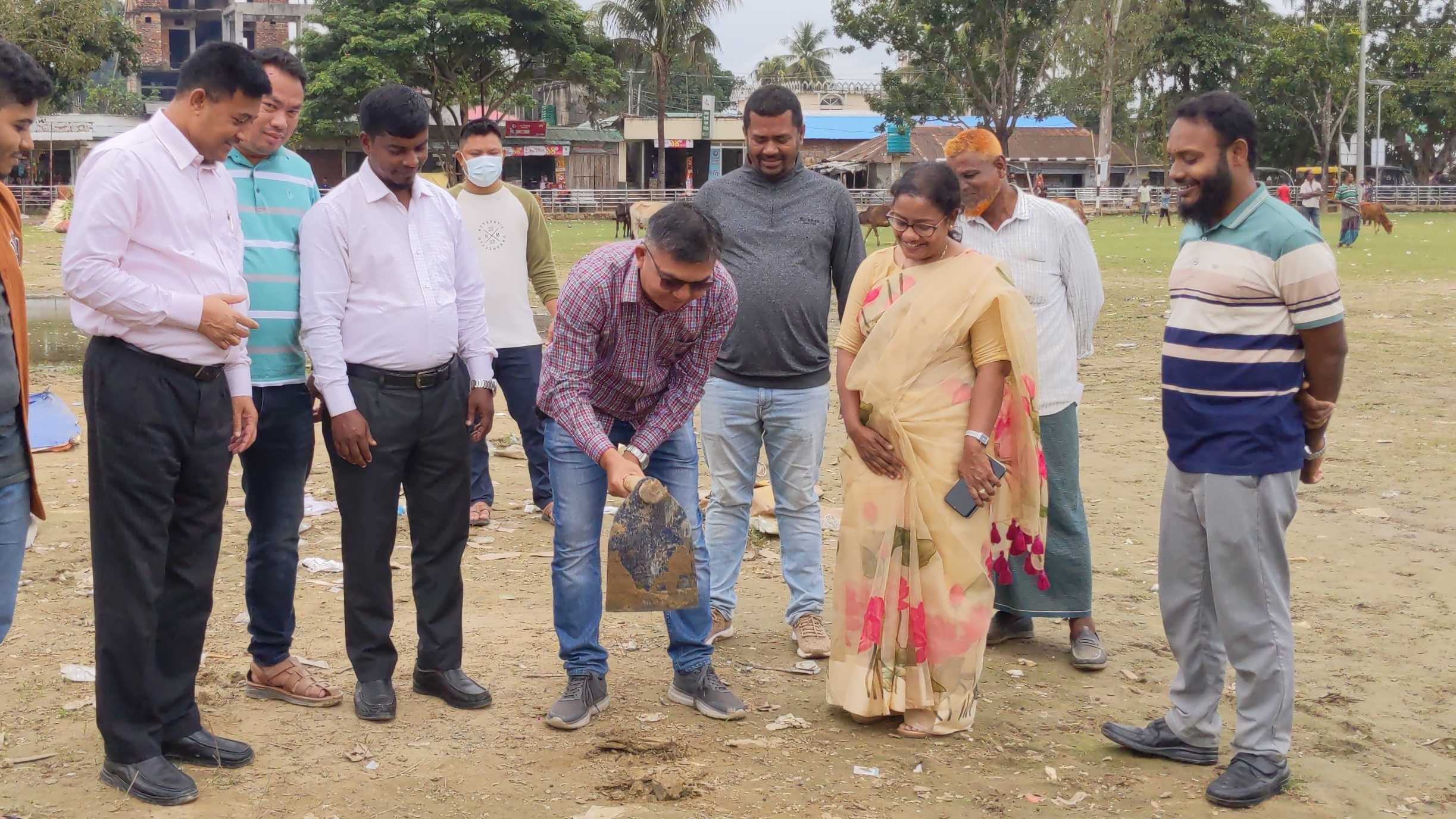 বাঘাইছড়িতে শুরু হয়েছে শেখ রাসেল মিনি স্টেডিয়ামের নির্মাণ কাজ