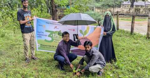 রোটার‍্যাক্ট ক্লাব অব রাঙামাটির বৃক্ষ রোপণ কর্মসূর্চি পালন